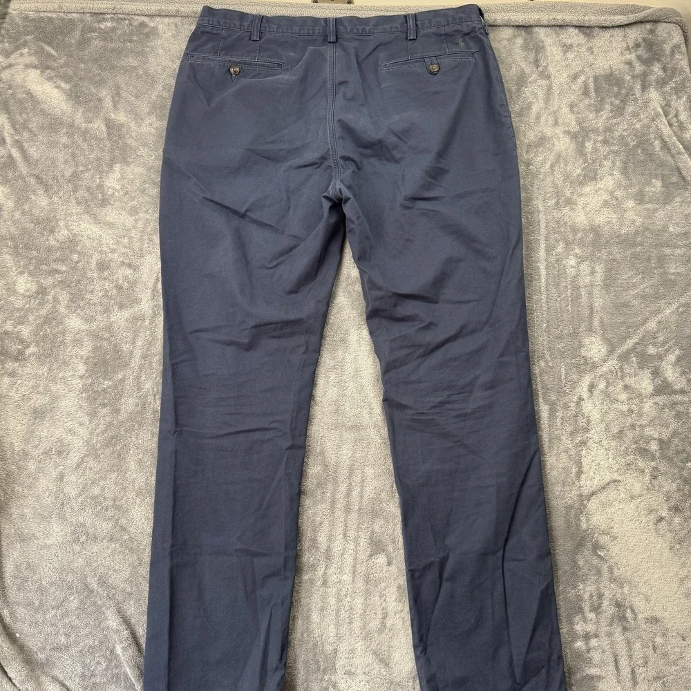 Polo Ralph Lauren Chino Pants Men Fits 39x34 Navy Blue Stretch Classic Fit Twill
